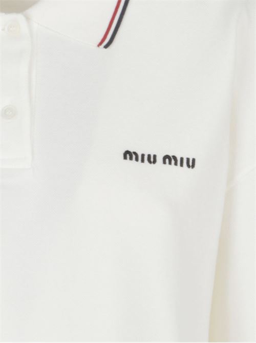 Polo con logo MIU MIU | MJL0191612F0V5U